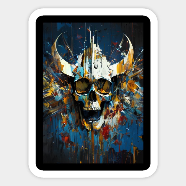 Grunge skull design Sticker by Dope_Design
